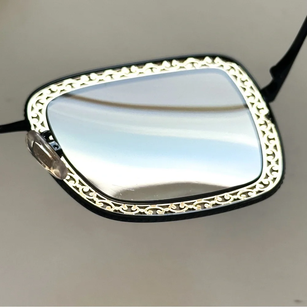 Dolce & Gabbana Gold Filigree Square Framed Sunglasses NWOT